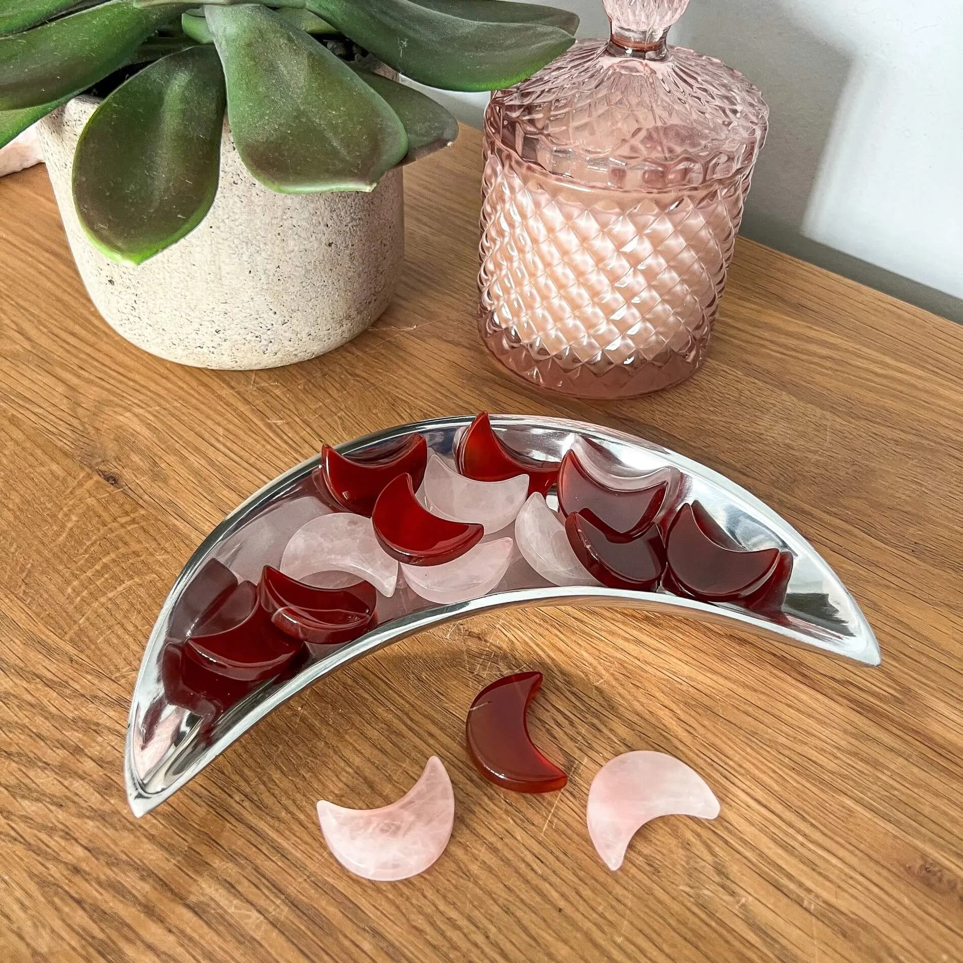 Carnelian Mini Crystal Moon