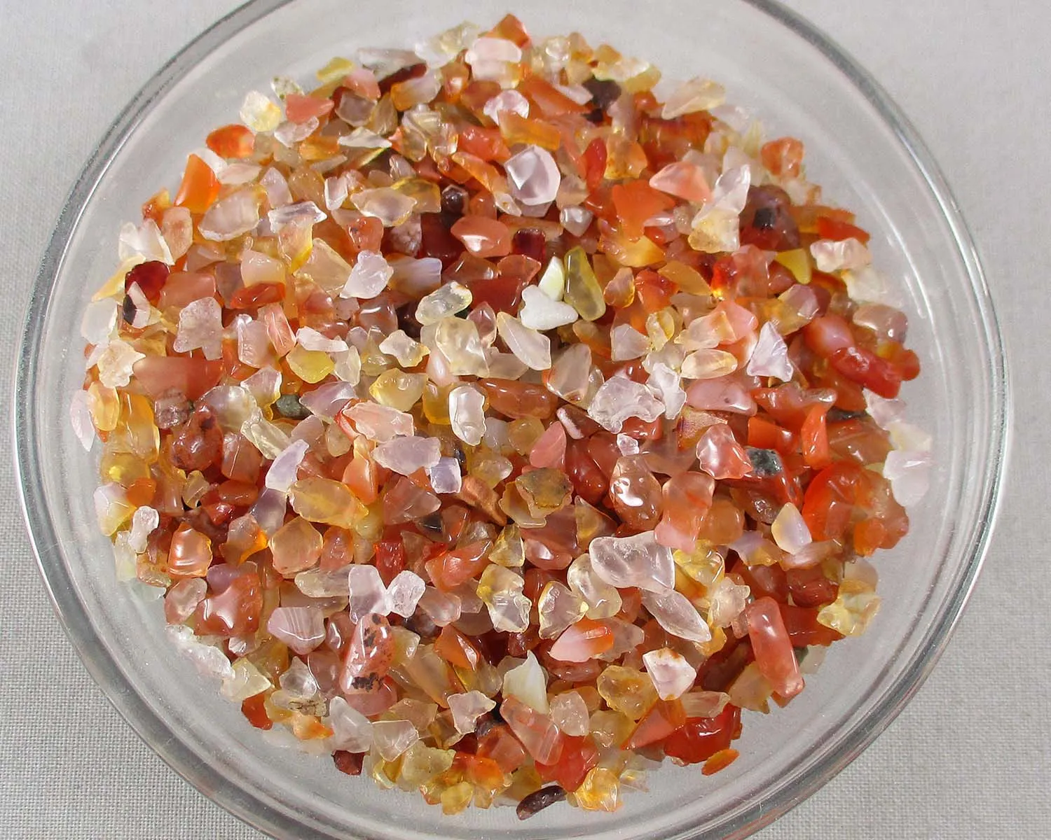 Carnelian Stone Chips 100g - Undrilled (G008)