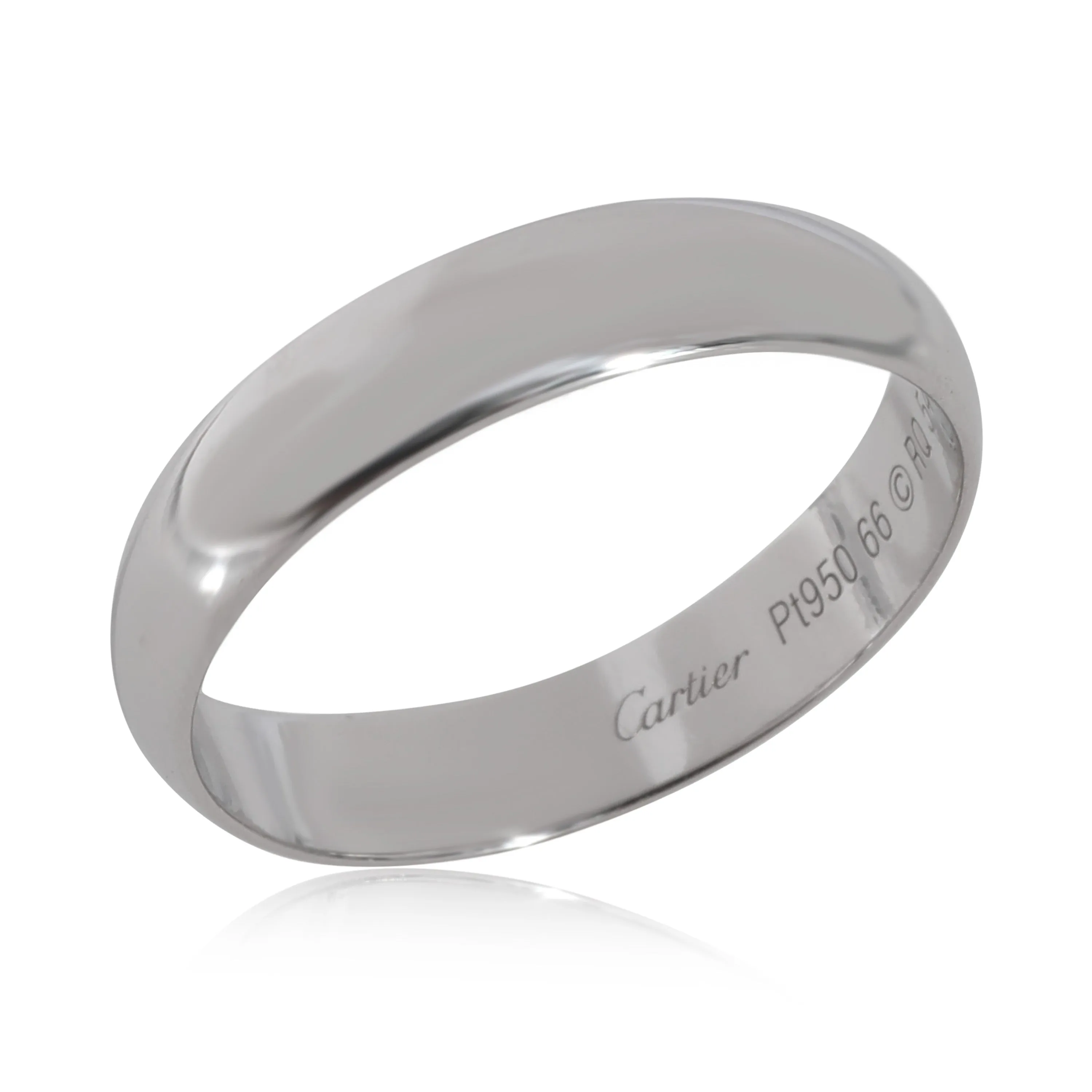 Cartier 1895 5mm Wedding Band in Platinum Size 66