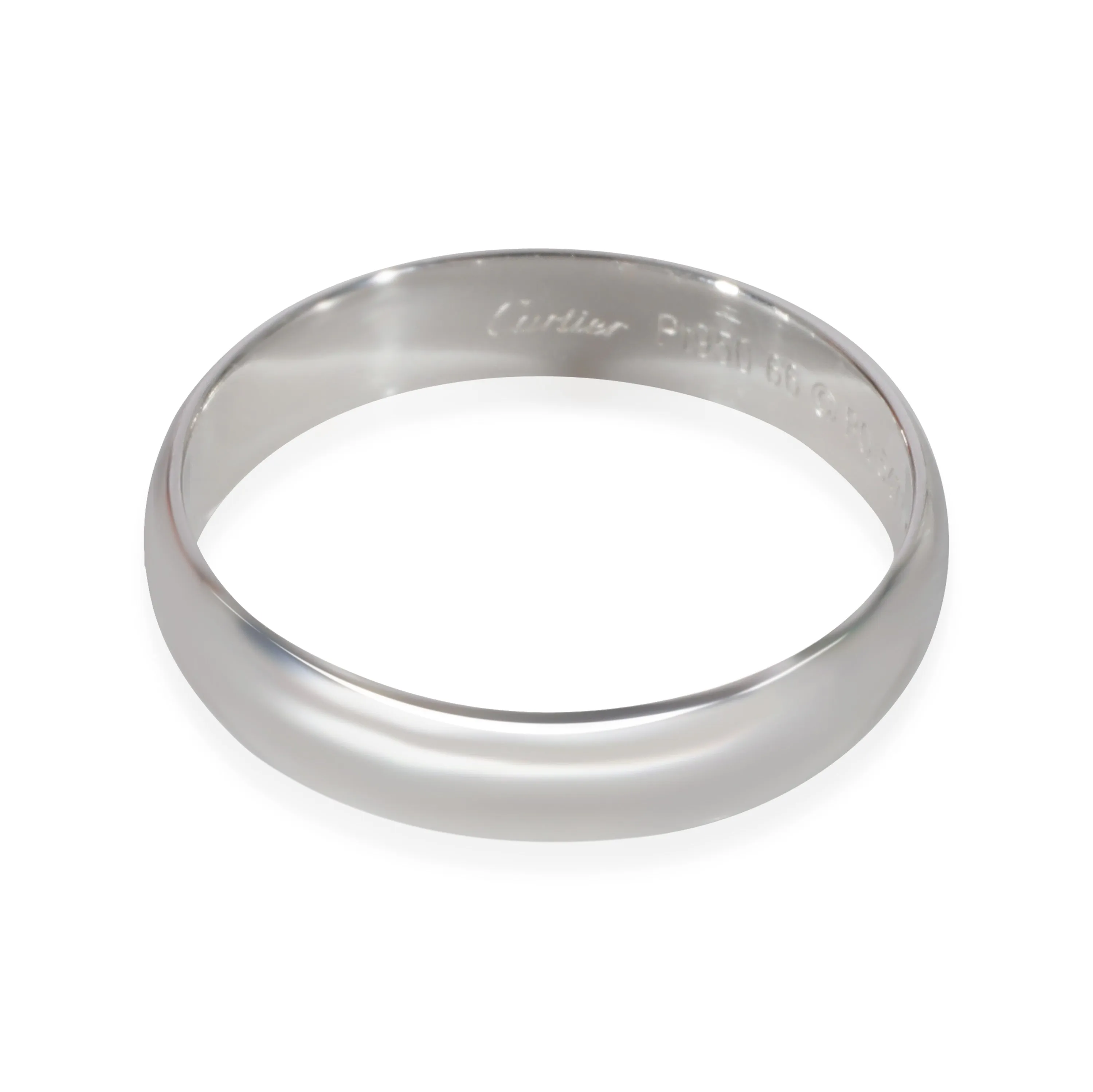 Cartier 1895 5mm Wedding Band in Platinum Size 66