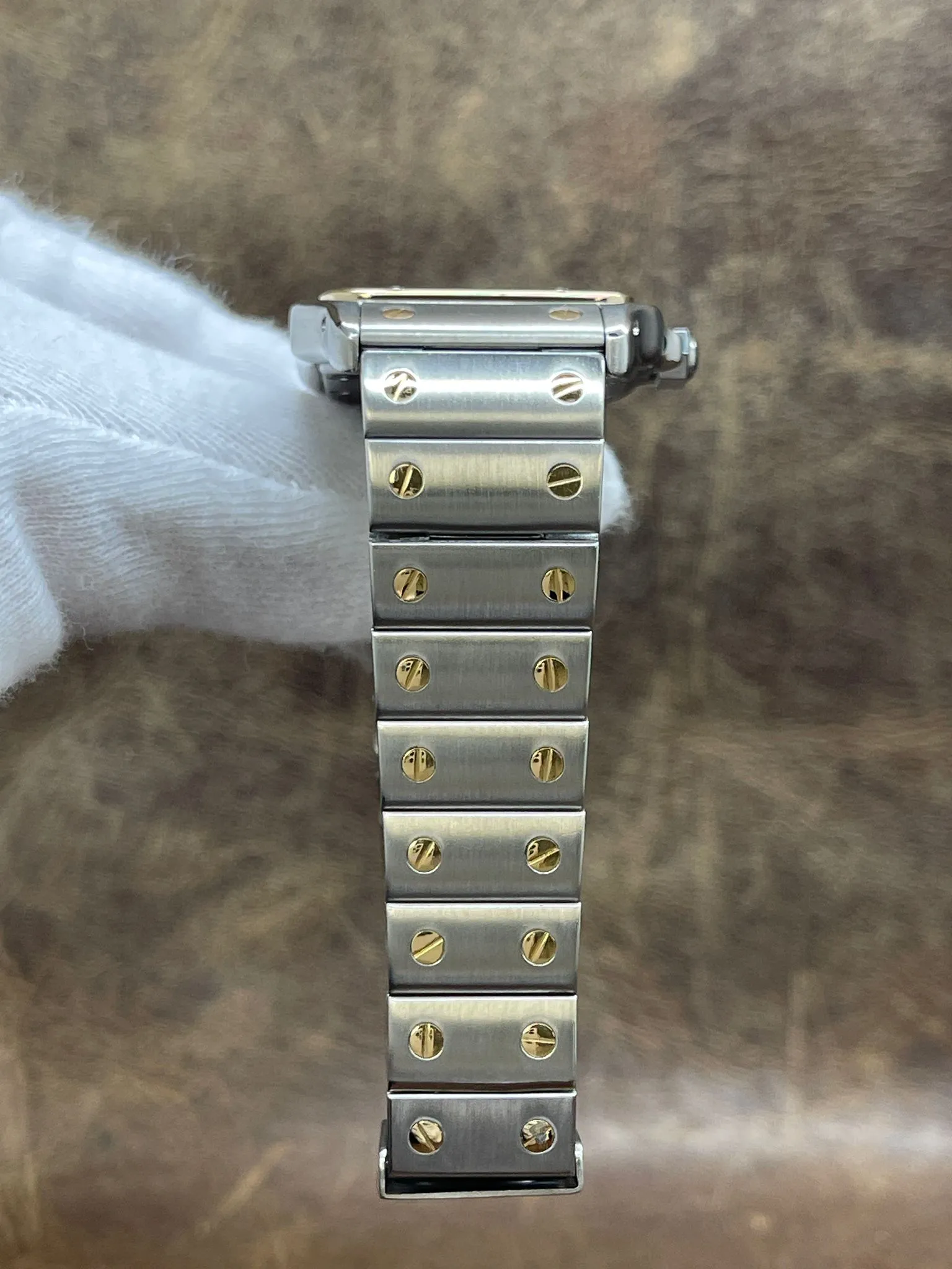 Cartier Santos Galbee 29mm 119901 White Roman Dial Quartz Watch