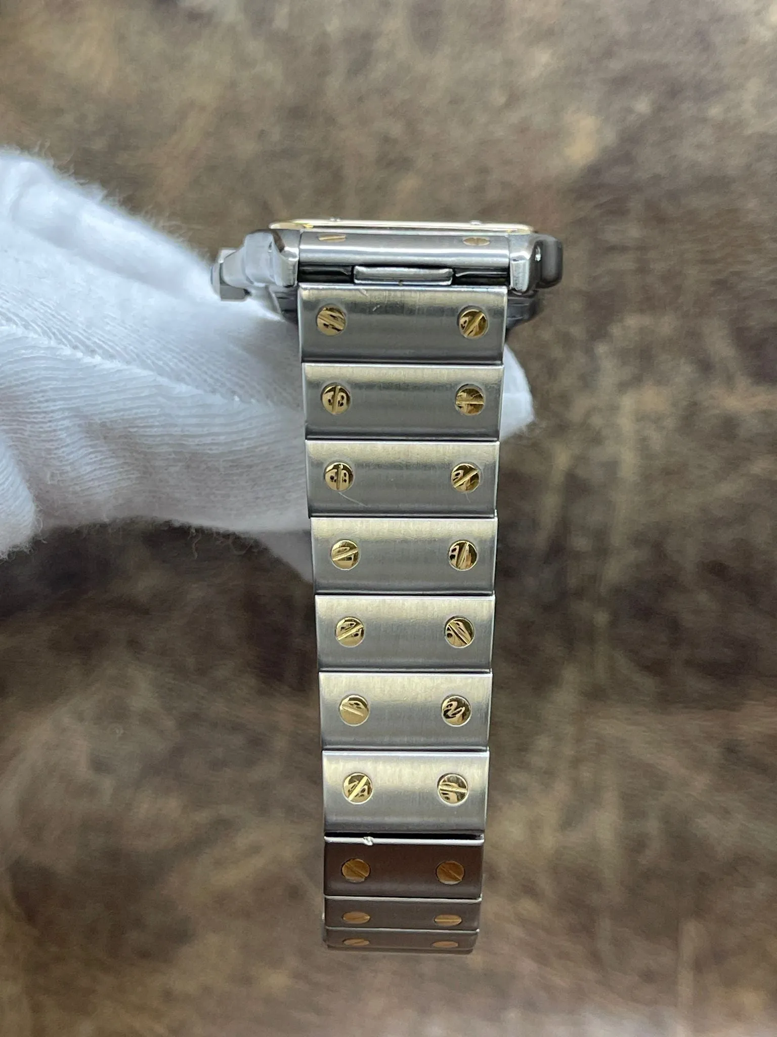 Cartier Santos Galbee 29mm 119901 White Roman Dial Quartz Watch