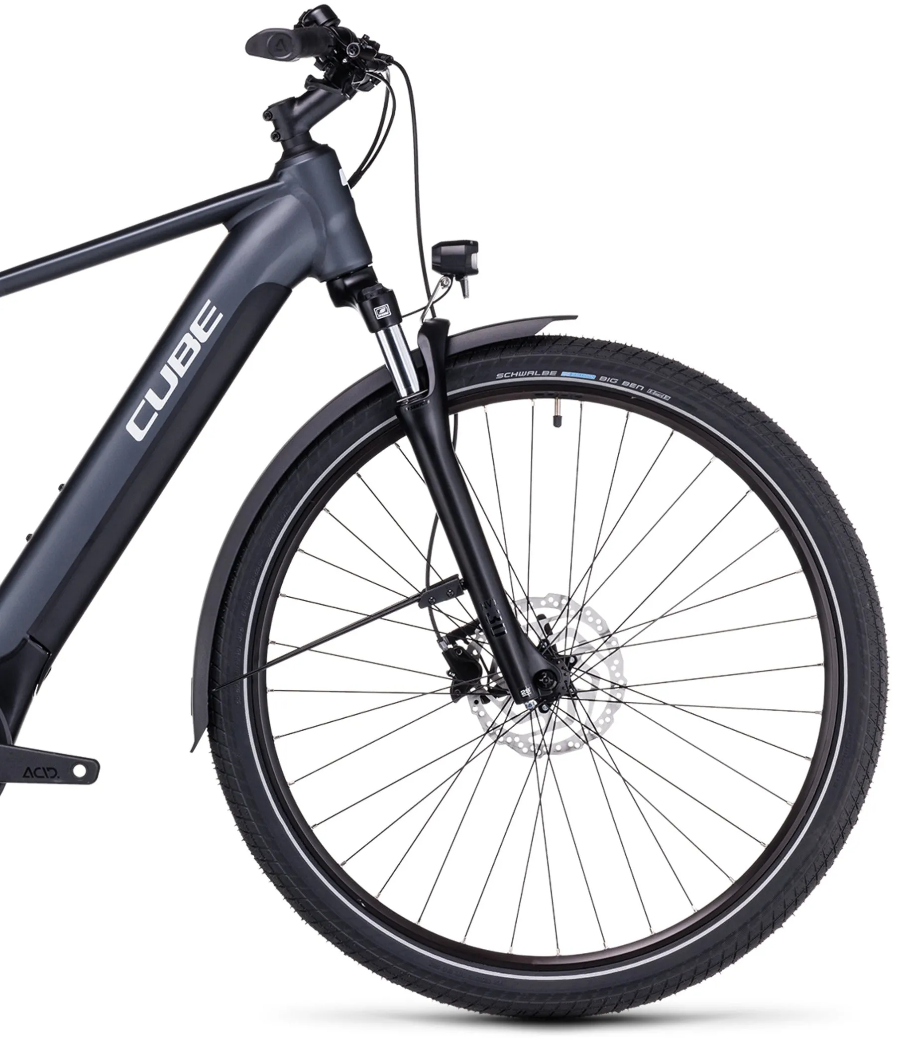 Cube Touring Hybrid One 500 Electric Hybrid Bike 2023 - Dark Grey