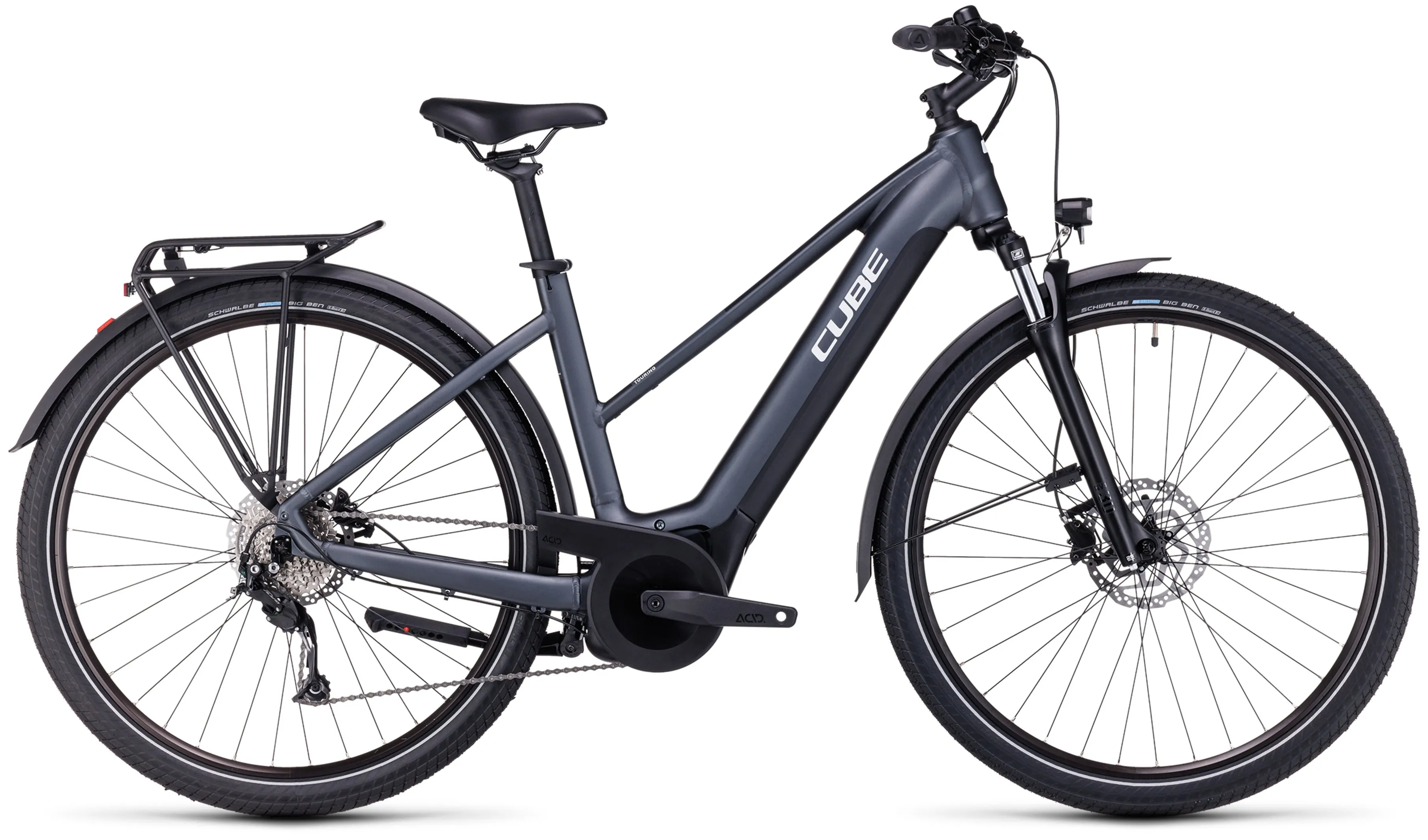 Cube Touring Hybrid One 500 Electric Women's Hybrid Bike 2023 - Dark Grey