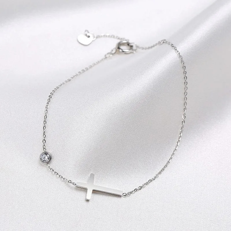 Dainty Cross Bracelet