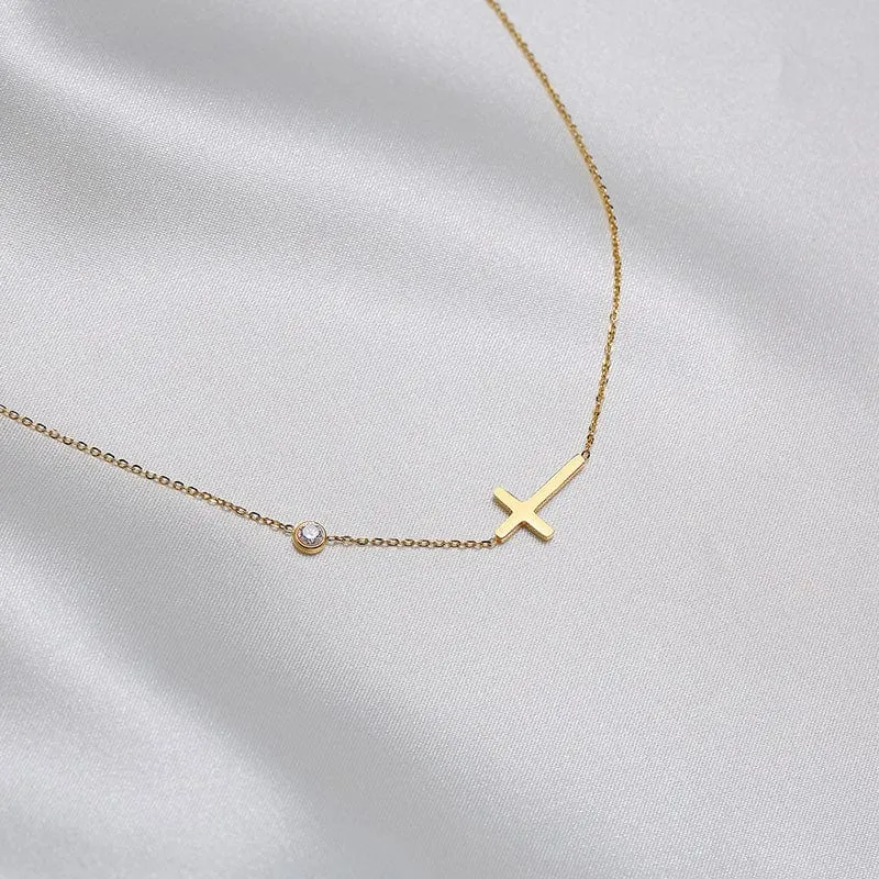 Dainty Cross Bracelet
