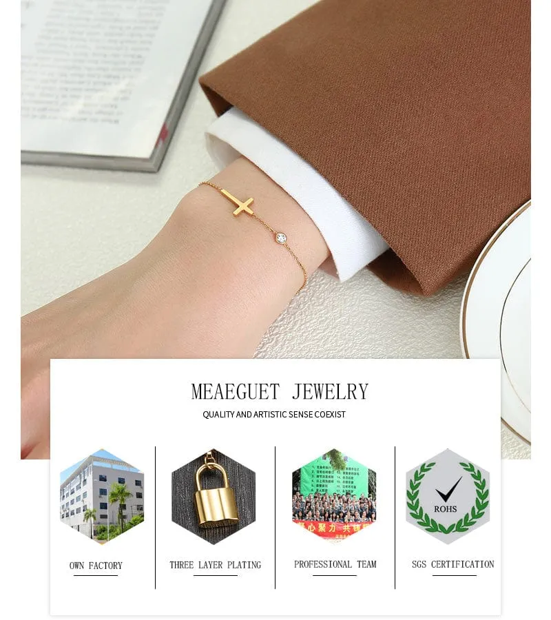 Dainty Cross Bracelet