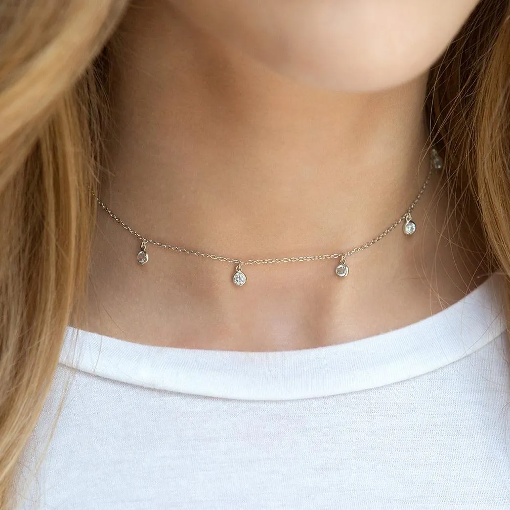 Dangle Crystal Choker