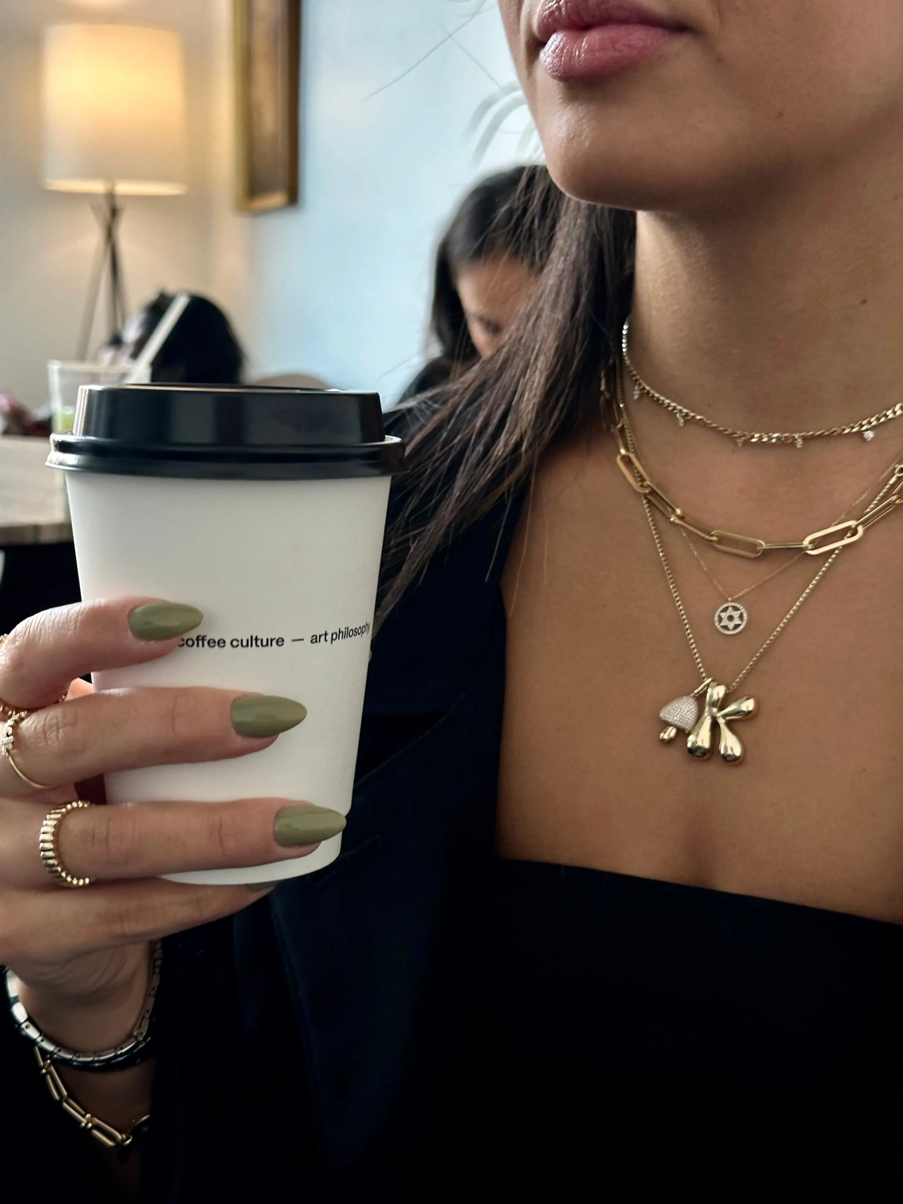 Dangling Diamond Choker Necklace