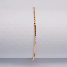 Dot Dash - Gold Vermeil Anklet - ANK05 GV