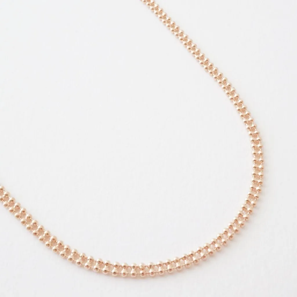 Double Ball Chain Necklace - Final Sale