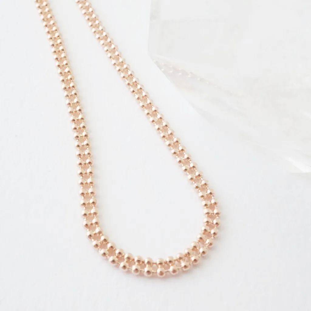 Double Ball Chain Necklace - Final Sale