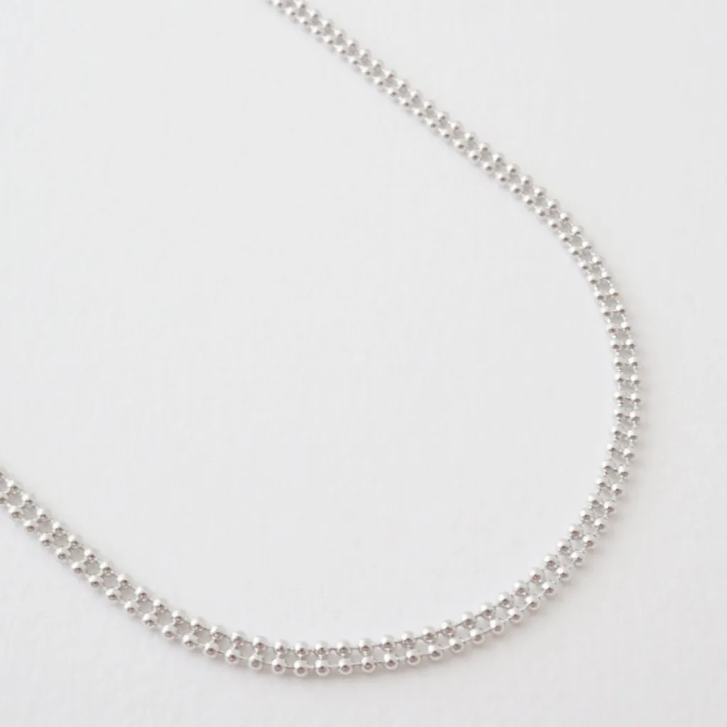 Double Ball Chain Necklace - Final Sale