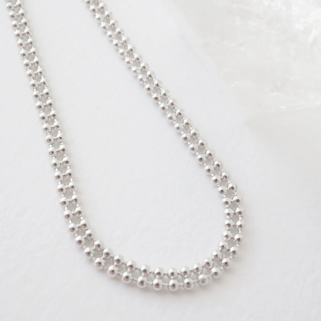 Double Ball Chain Necklace - Final Sale