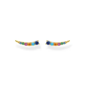 Ear Climber Colourful Stones