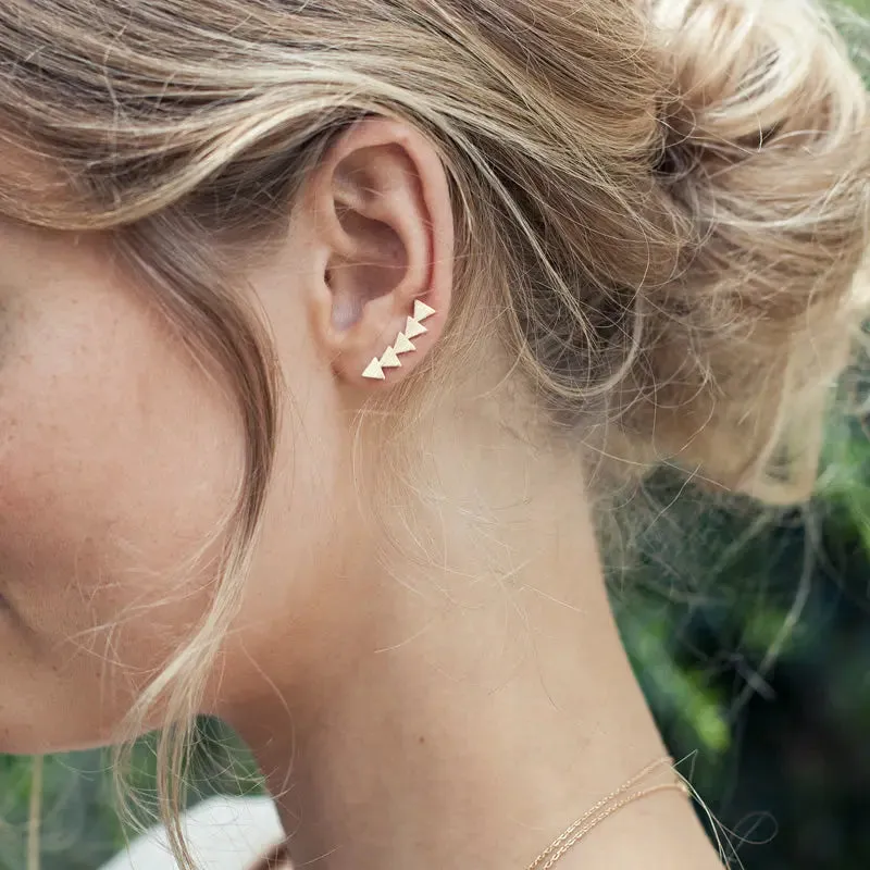 Five Triangle Earrings