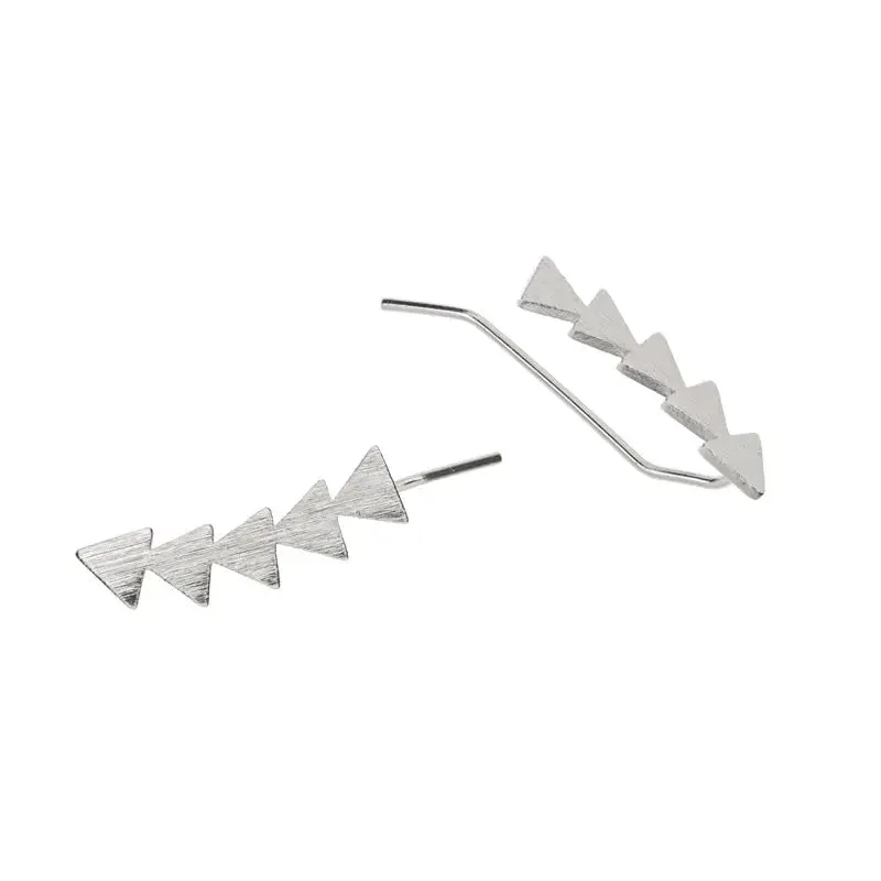 Five Triangle Earrings