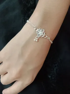 Floral Silver Bracelet