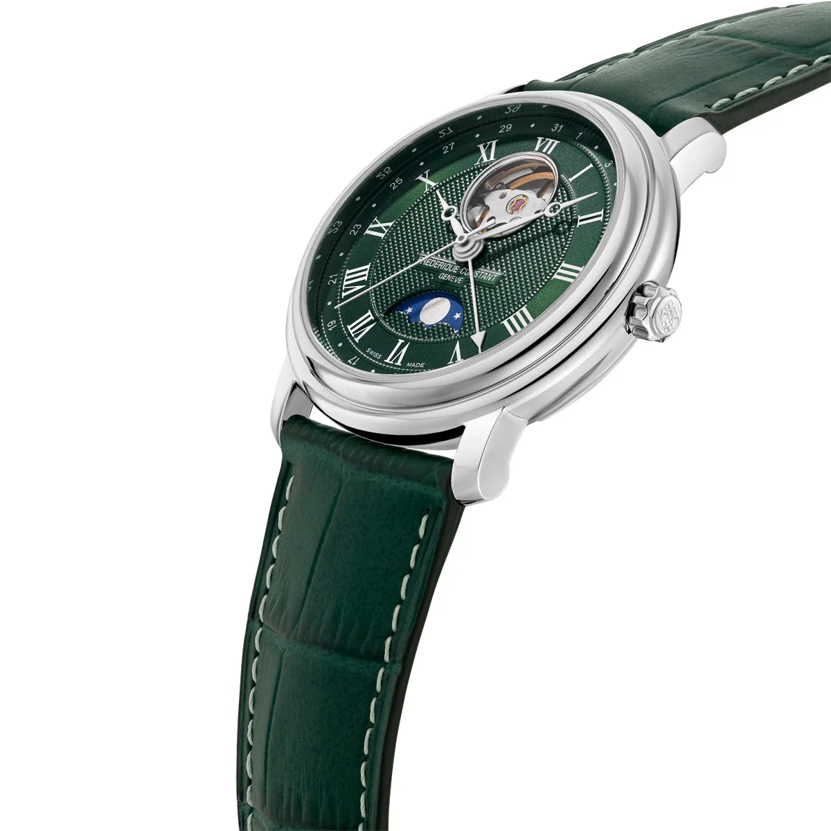 Frederique Constant Classic Heart Beat & Moonphase Watch FC-335MCGRW4P26