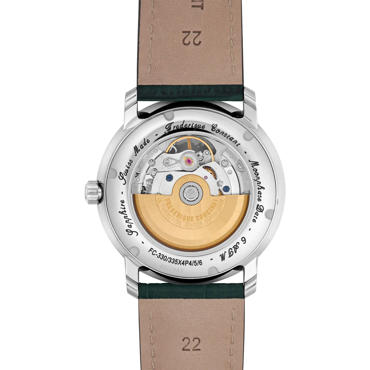 Frederique Constant Classic Heart Beat & Moonphase Watch FC-335MCGRW4P26