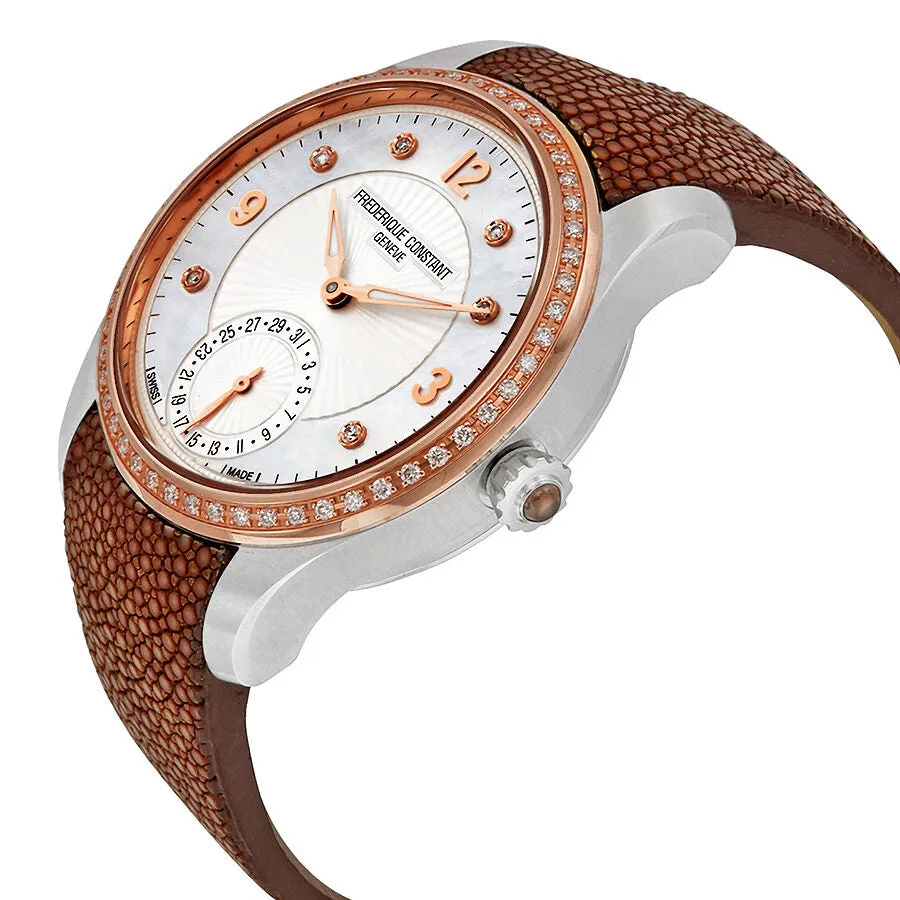 Frederique Constant Maxime White Dial Ladies Watch FC-700MPWD3MDZ9-BR