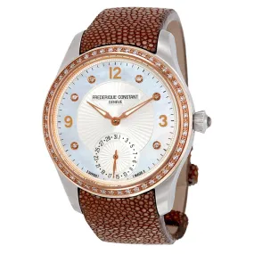 Frederique Constant Maxime White Dial Ladies Watch FC-700MPWD3MDZ9-BR