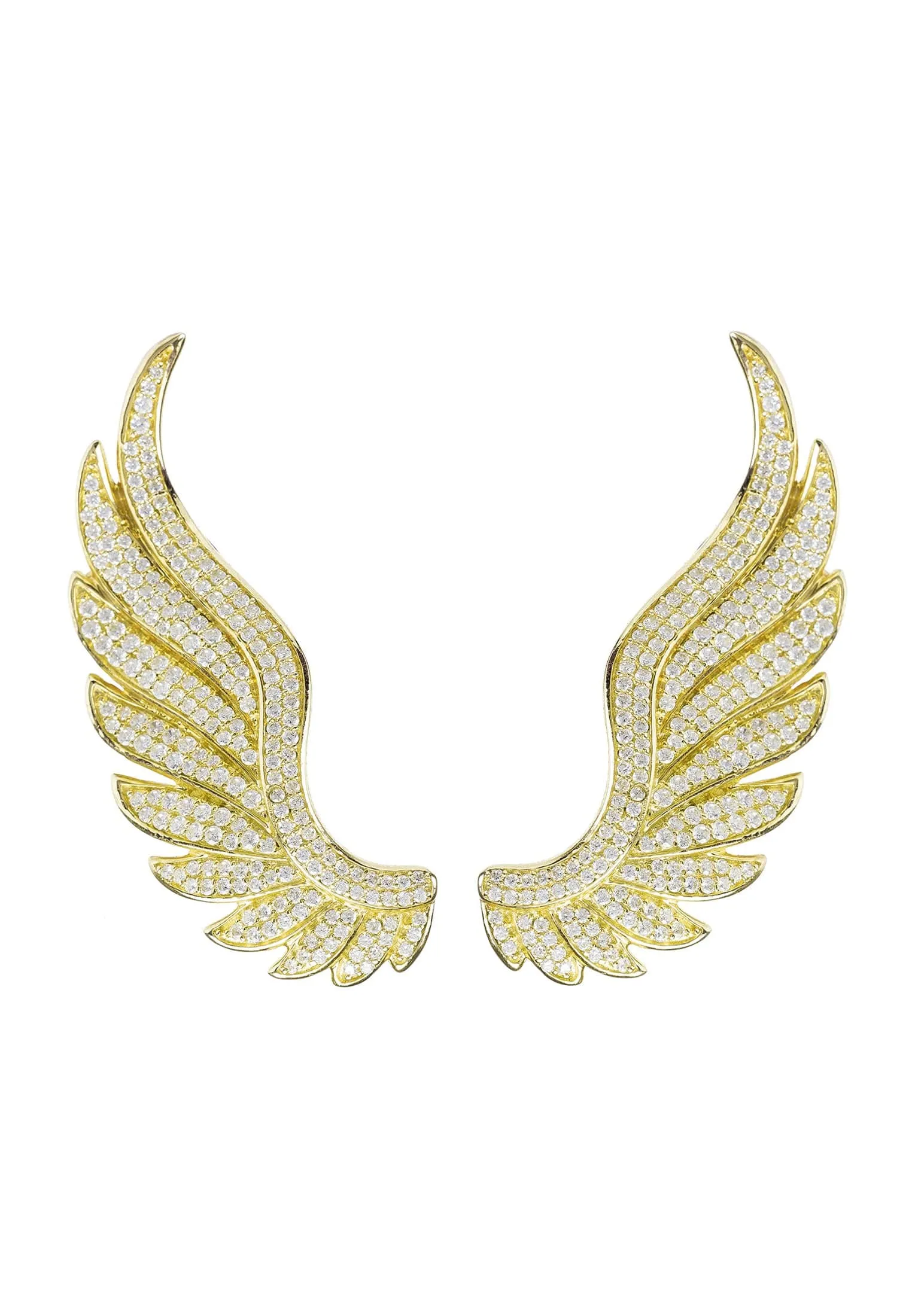 Gabriel Angel Wing Ear Climber Gold