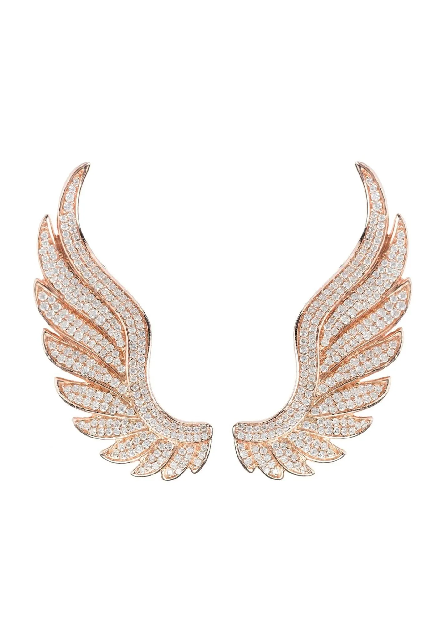 Gabriel Angel Wing Ear Climber Rosegold