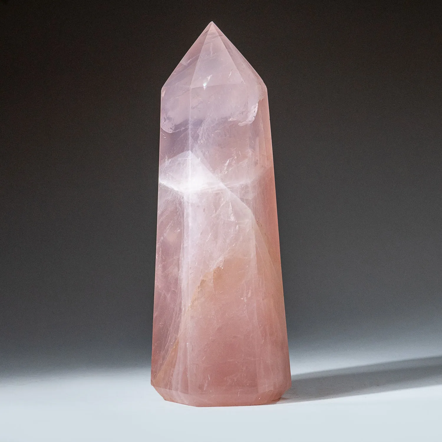 Genuine Rose Quartz Polished Point from Brazil (3.1 lbs)