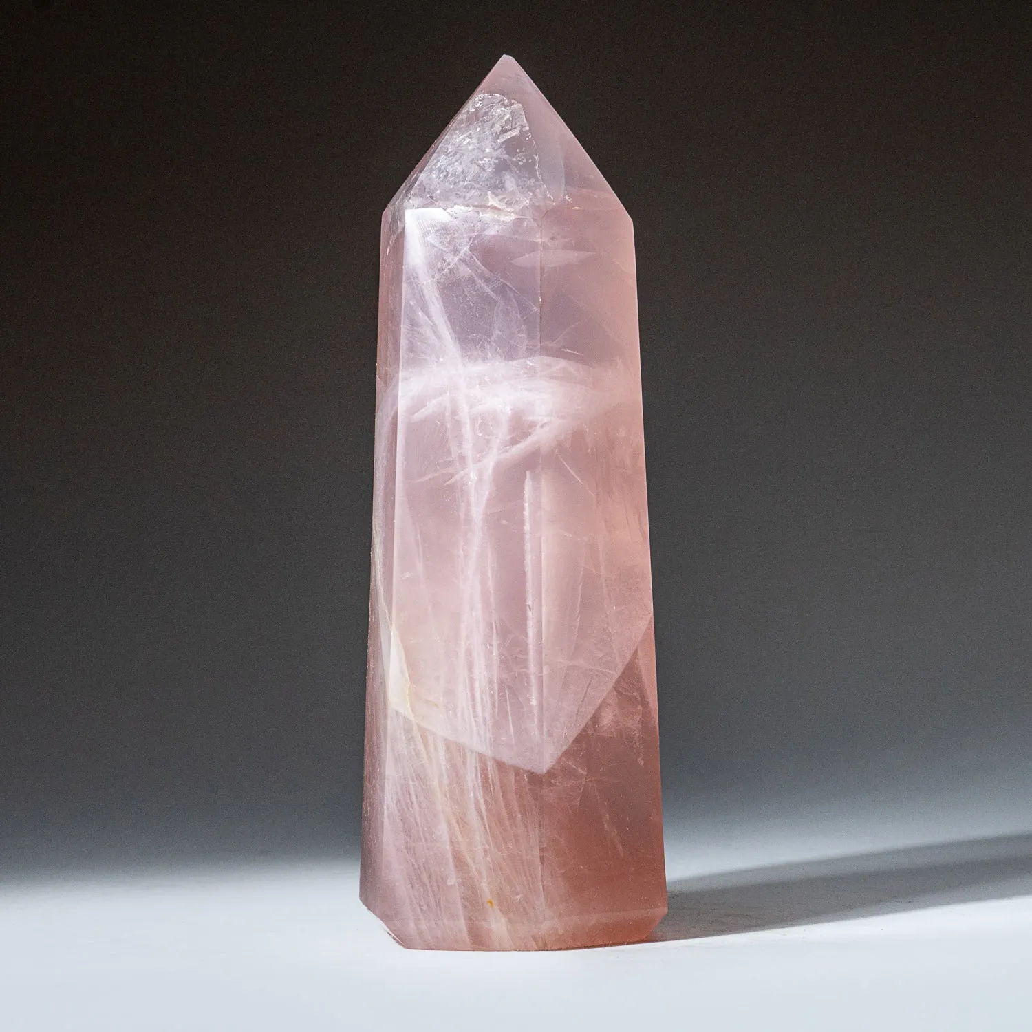 Genuine Rose Quartz Polished Point from Brazil (3.1 lbs)