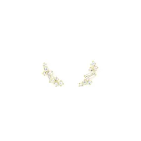 Gold Laurel Ear Climbers