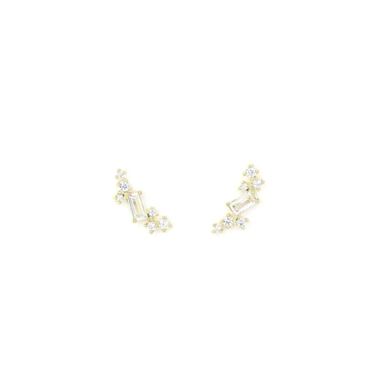 Gold Laurel Ear Climbers