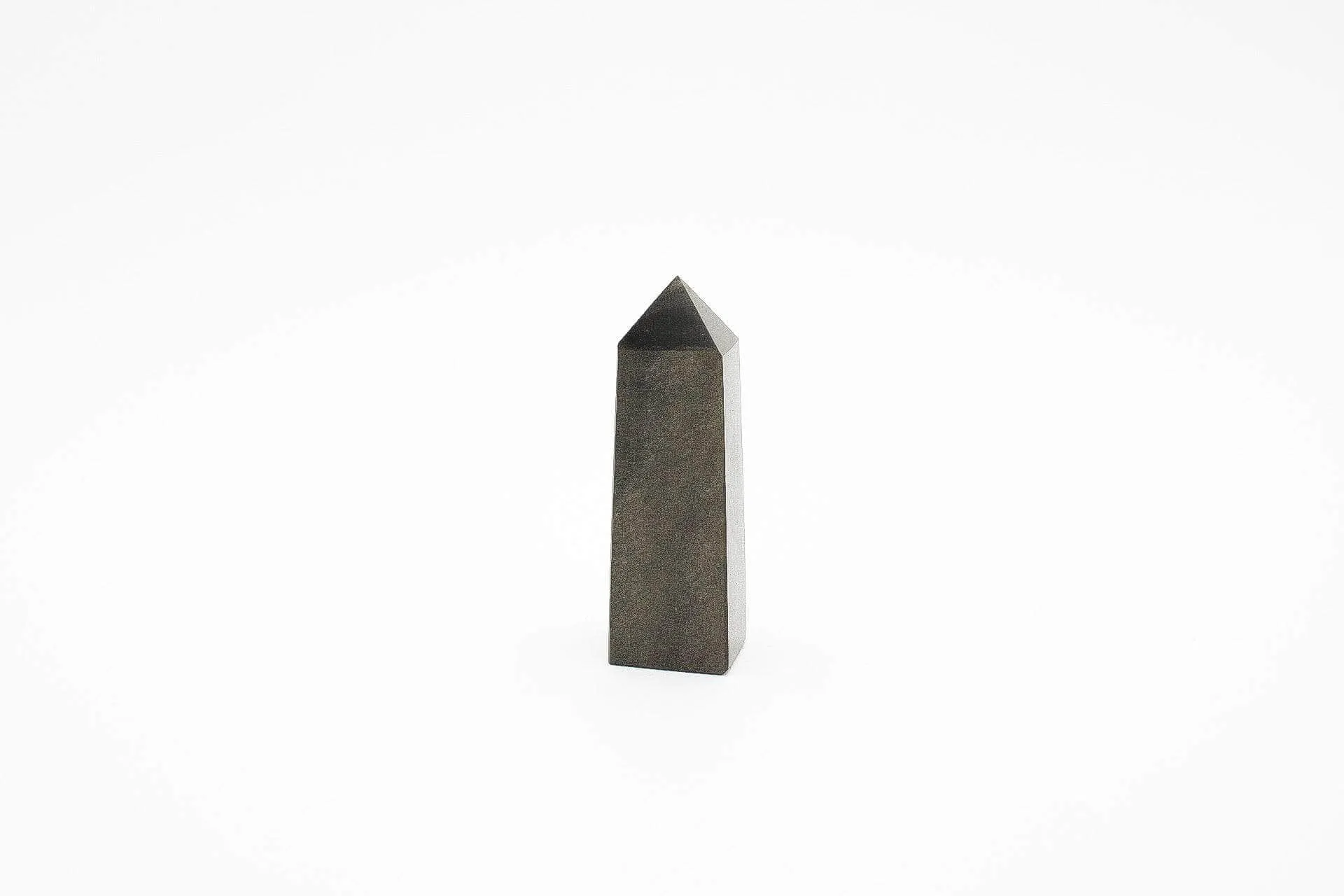 Golden Obsidian Tower (ob-01) 3.36" tall