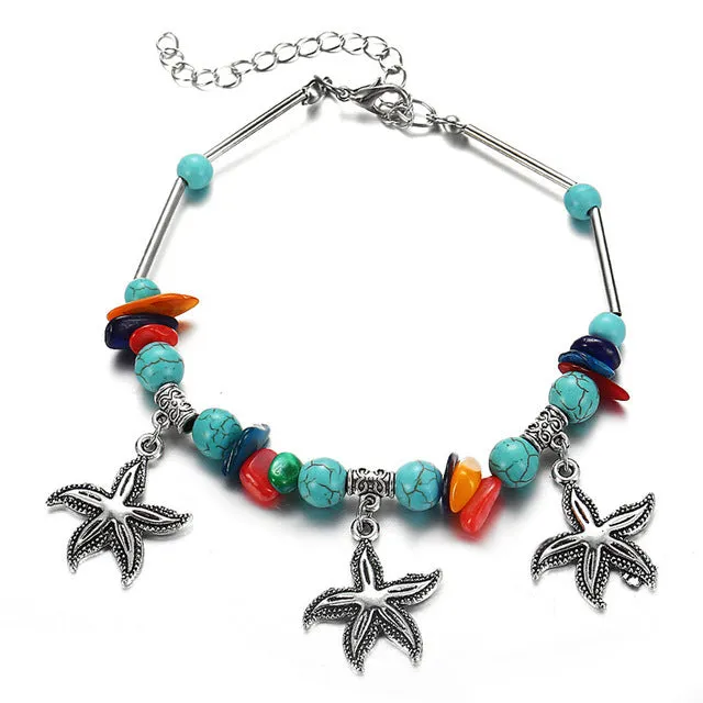 Handmade Starfish Anklet