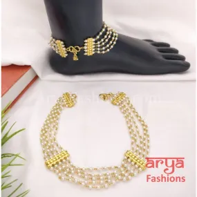 Indian Payal/Pacchi Kundan Payal/Rajwadi Kundan Anklet/Bridal Anklets