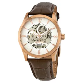 Invicta Objet D Art Automatic White Skeleton Dial Men's Watch 22637