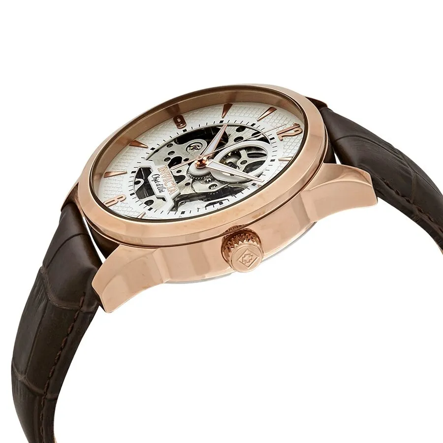 Invicta Objet D Art Automatic White Skeleton Dial Men's Watch 22637