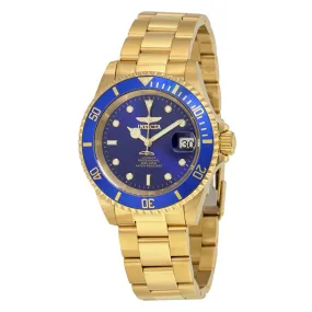 Invicta Pro Diver Automatic Blue Dial Yellow Gold-plated Men's Watch 8930OB