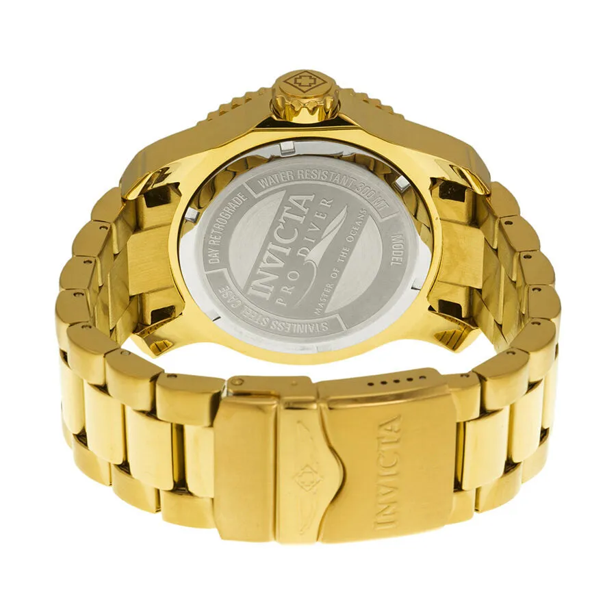 Invicta Pro Diver Multi-Function Black Dial Gold-plated Men's Watch 15341