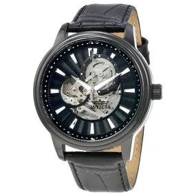 Invicta Vintage Automatic Black Skeleton Dial Men's Watch 22580