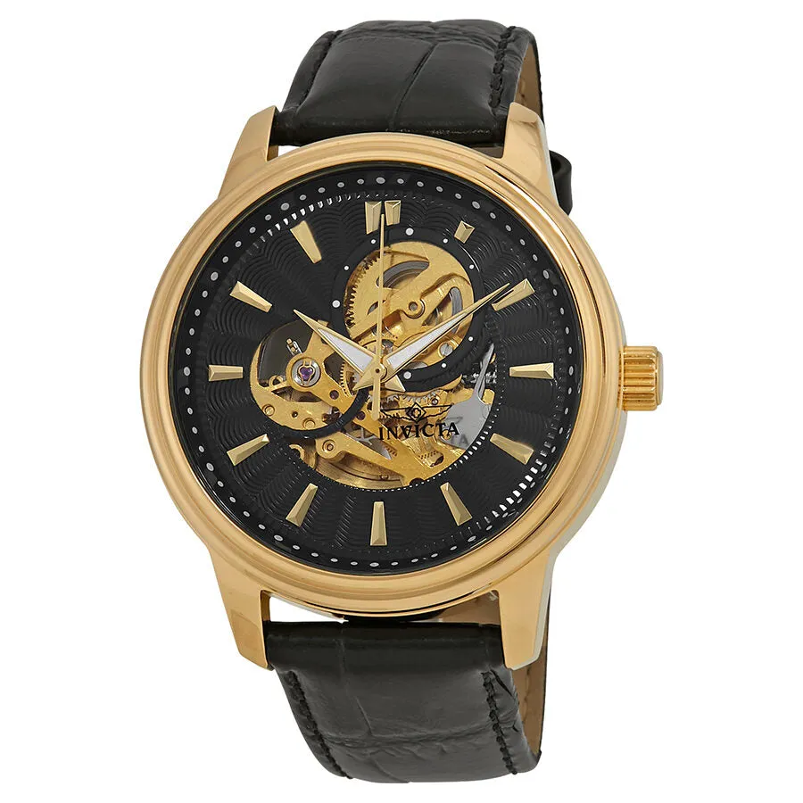 Invicta Vintage Objet D Art Automatic Black Dial Men's Watch 22578