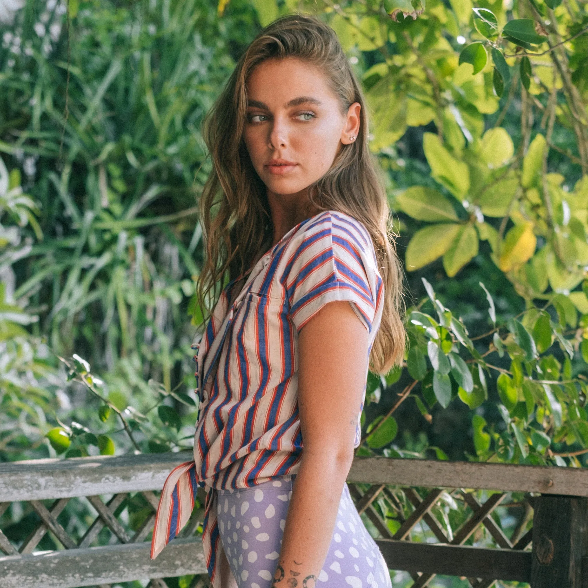 JACKIE Handwoven Cotton Knot Shirt by BrunnaCo