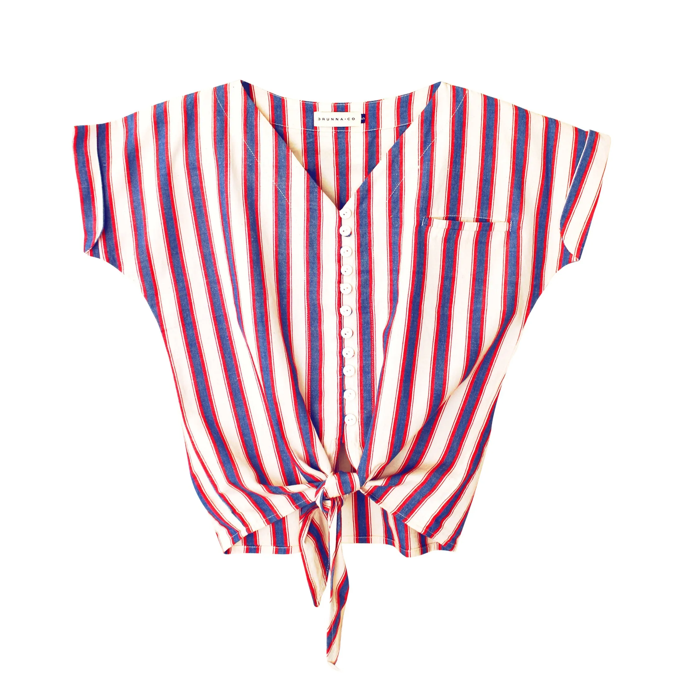 JACKIE Handwoven Cotton Knot Shirt by BrunnaCo