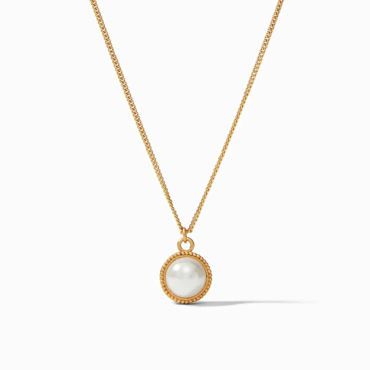 Julie Vos - Fleur-de-Lis Solitaire Necklace - Pearl