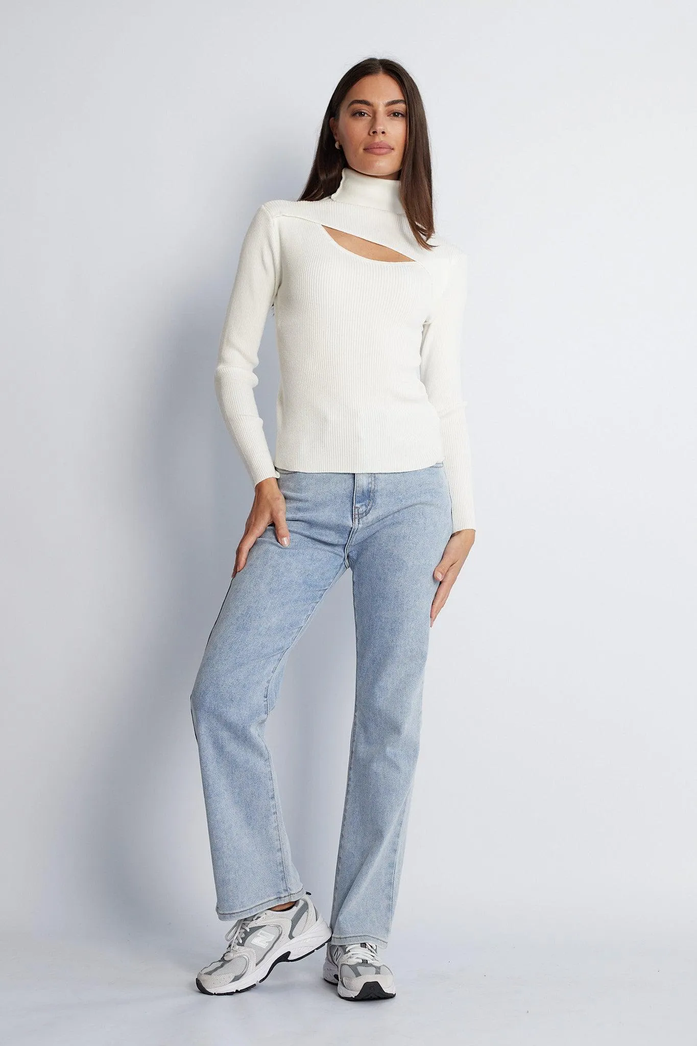Keiran Knit Top - White