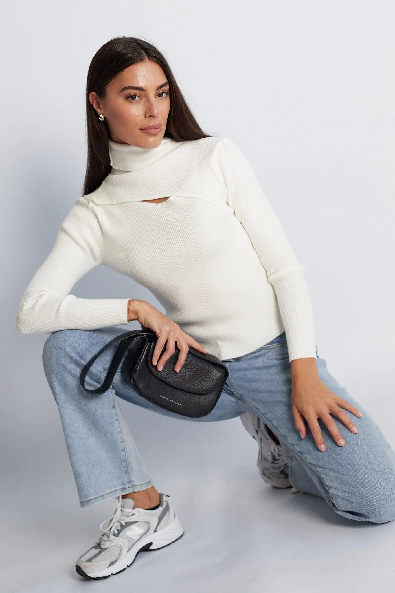 Keiran Knit Top - White