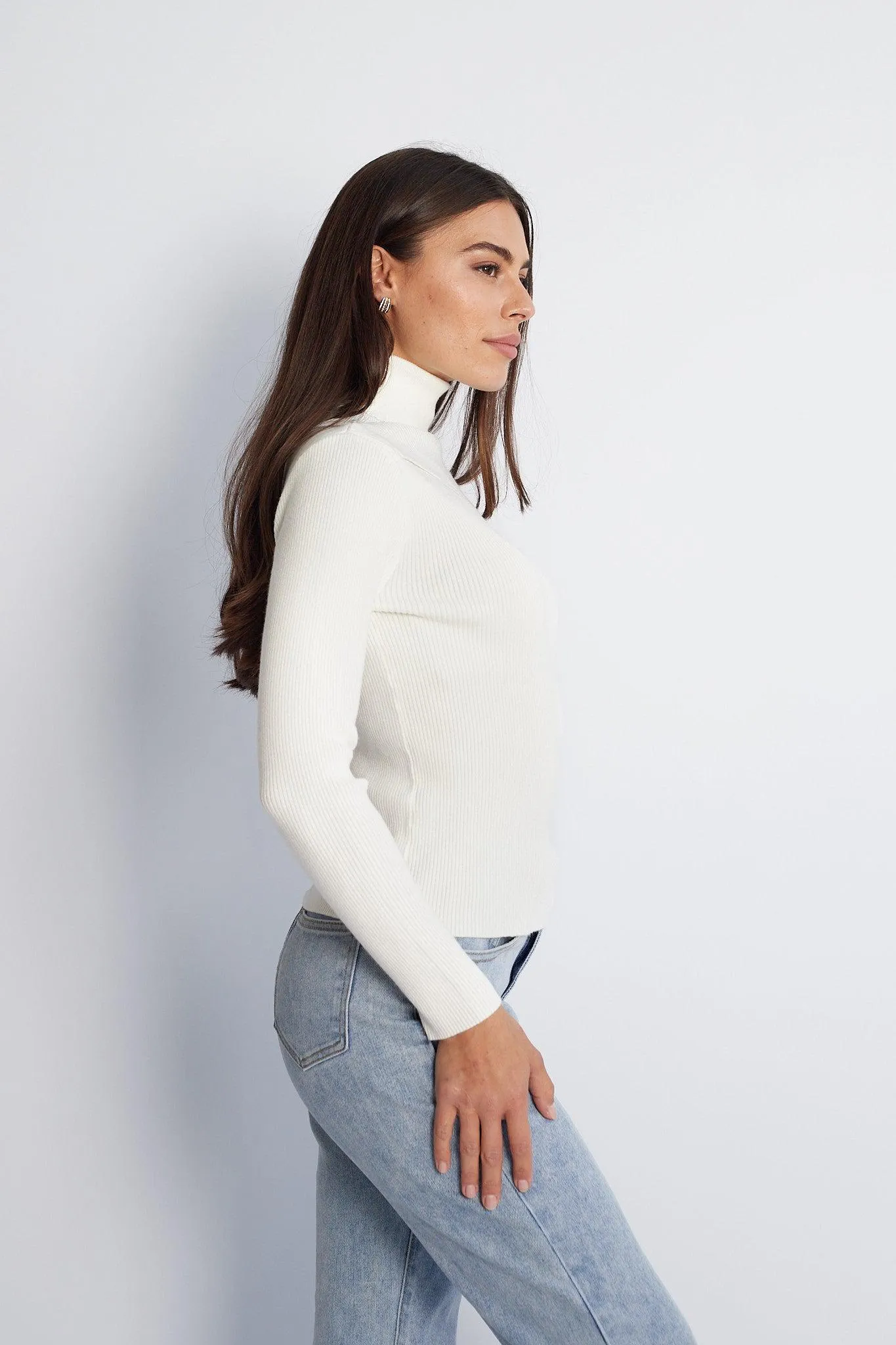 Keiran Knit Top - White