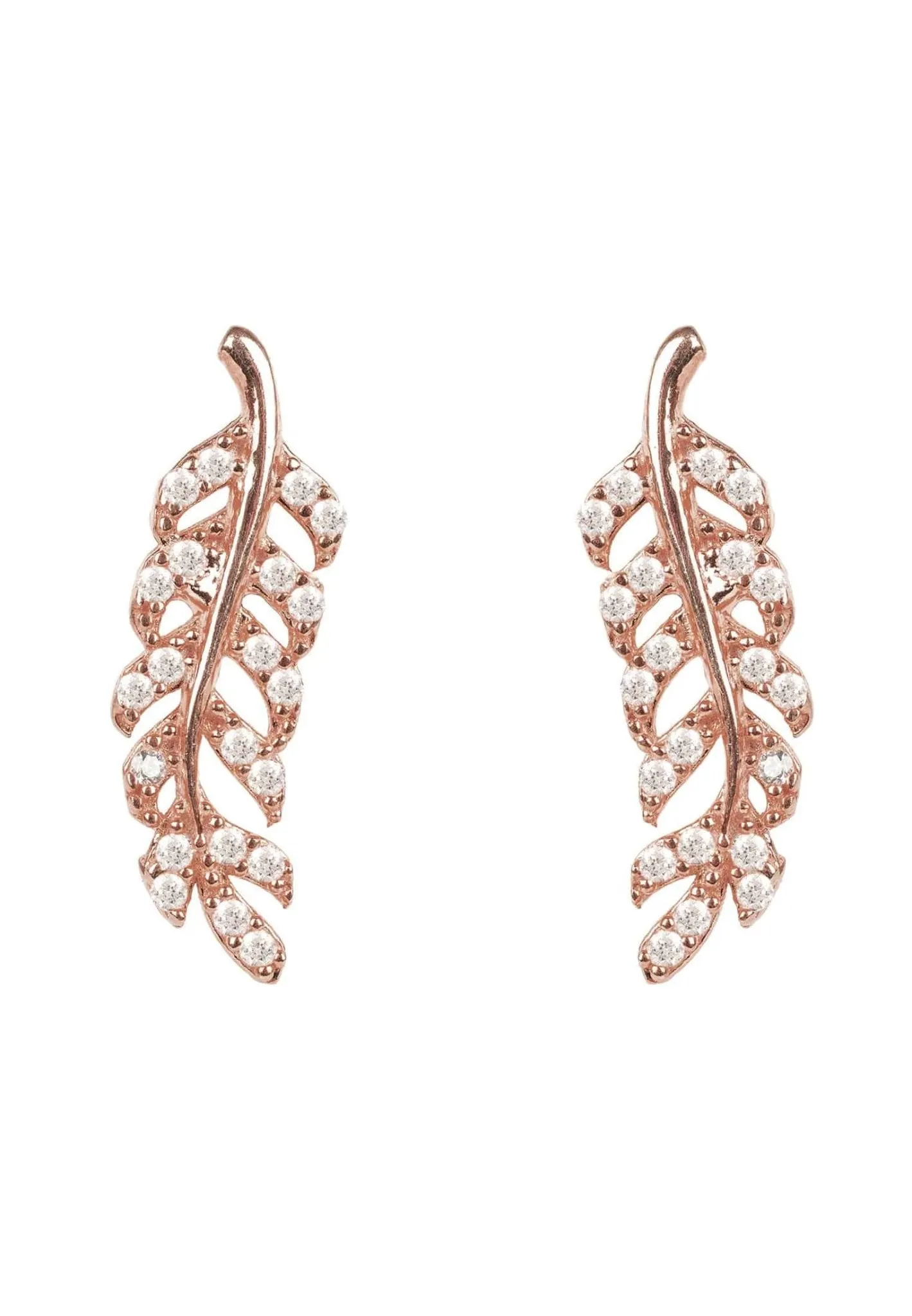 Leaf Ear Climbers Rosegold
