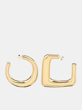 Les Grandes Créoles Ovalo (241JW653-5845-LIGHT-GOLD)