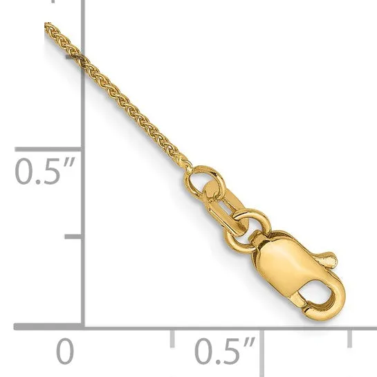 Leslie's 14kt Yellow Gold .8mm Spiga Chain Anklet